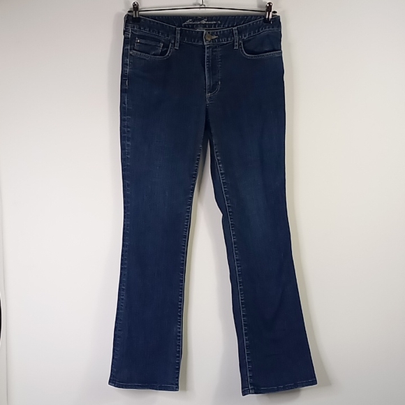 Eddie Bauer Mid-Rise Bootcut Blue Jeans Size 12 - Picture 2 of 16